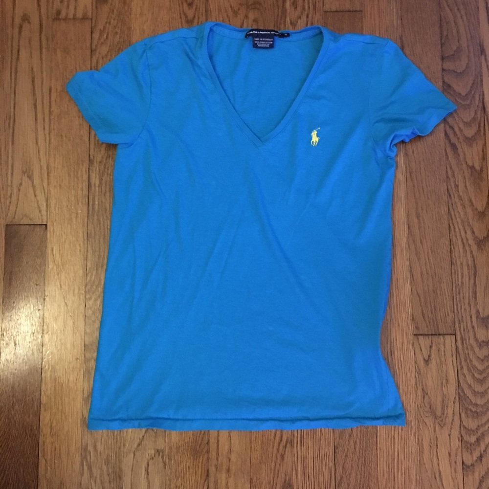 Blue Ralph Lauren Sport v-neck tee